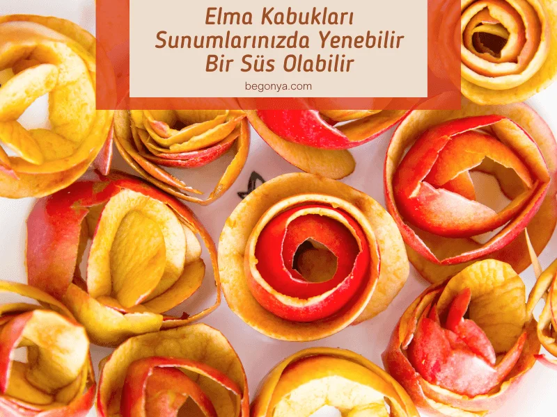 Elma Kabukları Sunumlarınızda Yenebilir Bir Süs Olabilir